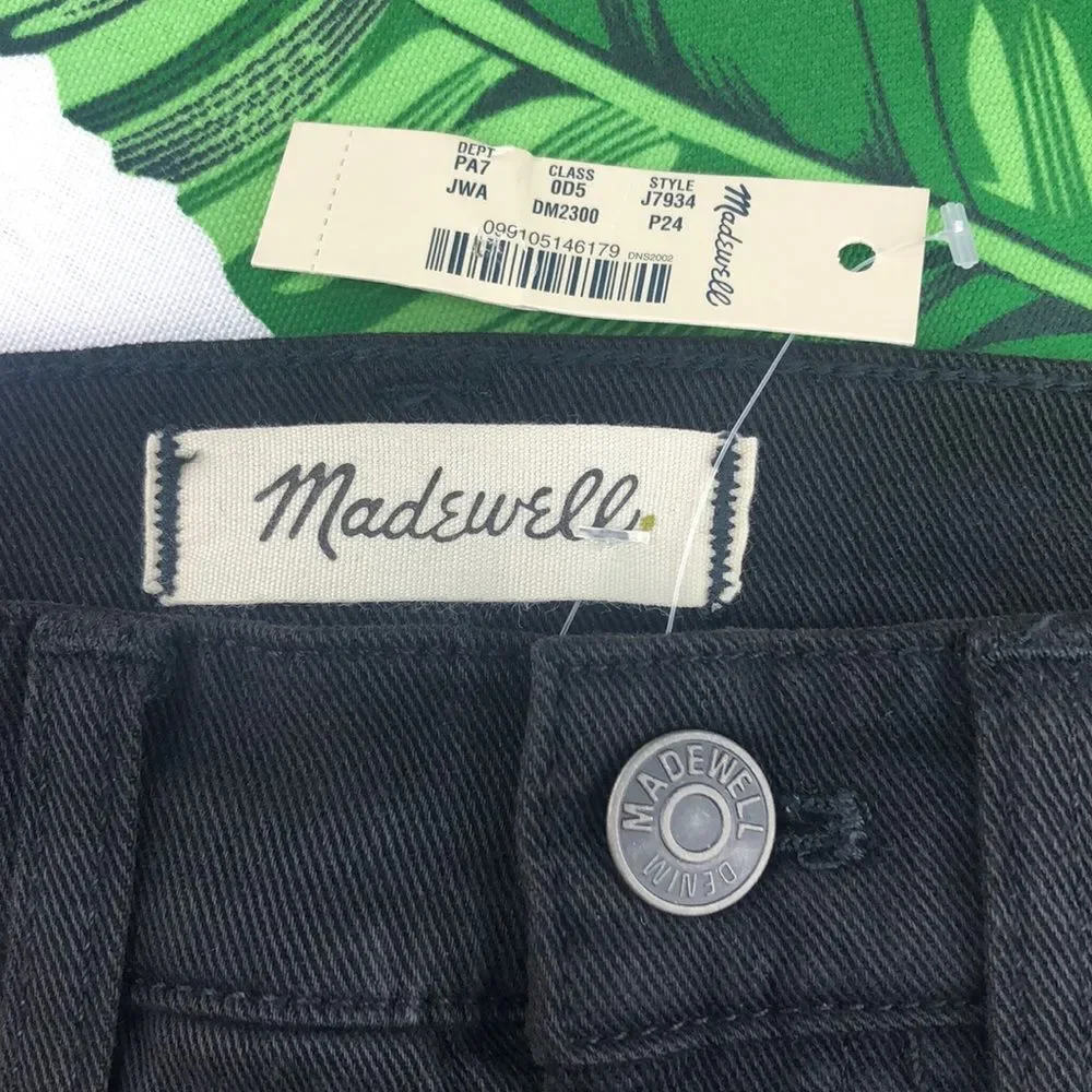 Madewell Women’s High Rise Black Skinny Jeans 24 NWT